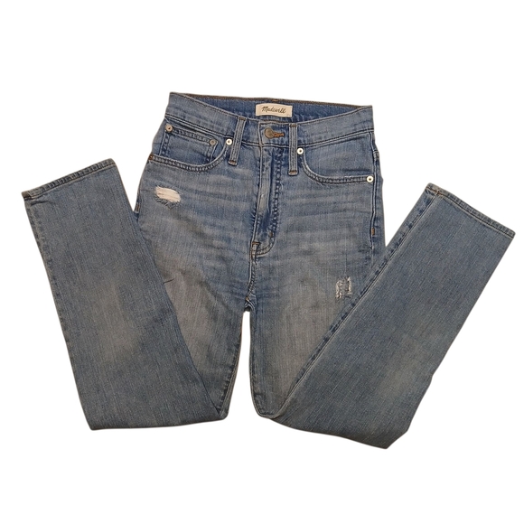 Madewell Classic Straight Jeans - Distressed - Picture 1 of 12